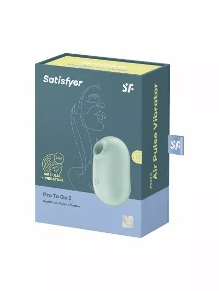 Satisfyer Luchtdrukvibrator Pro To Go 2 - Mint 9 Satisfyer Luchtdrukvibrator Pro To Go 2 - Mint - Afbeelding 7