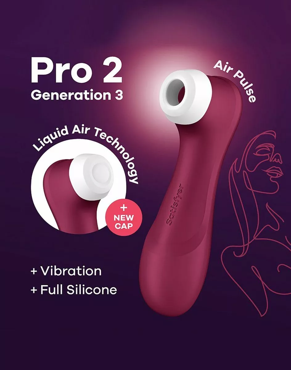 Satisfyer Pro 2 Generation 3 Luchtdruk Vibrator - Rood 5 Satisfyer Pro 2 Generation 3 Luchtdruk Vibrator - Rood - Afbeelding 3