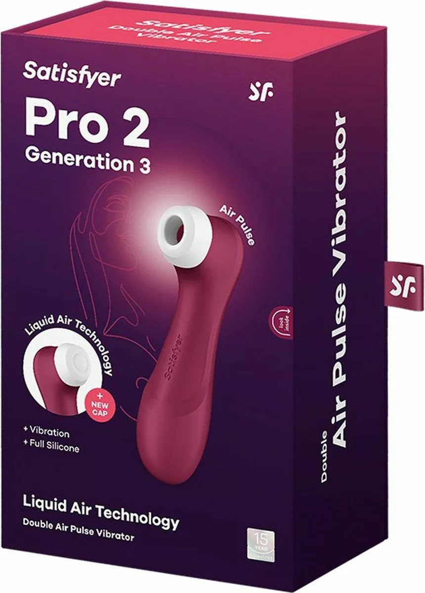 Satisfyer Pro 2 Generation 3 Luchtdruk Vibrator - Rood 6 Satisfyer Pro 2 Generation 3 Luchtdruk Vibrator - Rood - Afbeelding 4