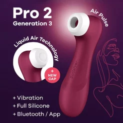 Satisfyer Pro 2 Generation 3 (Met App Control) - Rood -Clitoris Vibrators Verkoop satisfyer pro 2 luchtdruk vibrator met app control rood 3