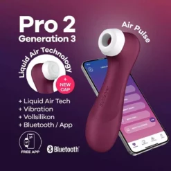 Satisfyer Pro 2 Generation 3 (Met App Control) - Rood -Clitoris Vibrators Verkoop satisfyer pro 2 luchtdruk vibrator met app control rood 8