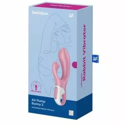 Satisfyer Rabbit Vibrator Air Pump Bunny 2 - Roze -Clitoris Vibrators Verkoop satisfyer rabbit vibrator air pump bunny 2 roze 3