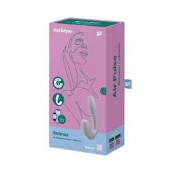 Satisfyer Sunray Luchtdruk Vibrator - Paars -Clitoris Vibrators Verkoop satisfyer sunray luchtdruk vibrator paars met app verpakking