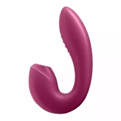 Satisfyer Sunray Luchtdruk Vibrator - Rood -Clitoris Vibrators Verkoop satisfyer sunray luchtdruk vibrator rood zijkant