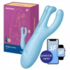 Satisfyer Threesome 4 - Blauw -Clitoris Vibrators Verkoop satisfyer threesome 4