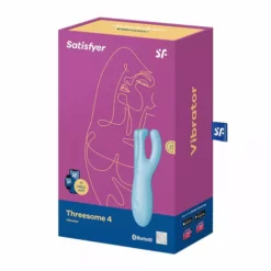 Satisfyer Threesome 4 - Blauw -Clitoris Vibrators Verkoop satisfyer threesome 5