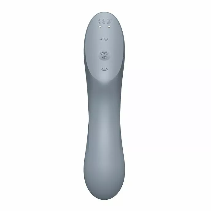Satisfyer Curvy Trinity 3 Luchtdruk Vibrator - Grijs 6 Satisfyer Curvy Trinity 3 Luchtdruk Vibrator - Grijs - Afbeelding 4