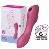 Satisfyer Curvy Trinity 3 Luchtdruk Vibrator - Rood -Clitoris Vibrators Verkoop satisfyer trinity 3 luchtdruk vibrator rood
