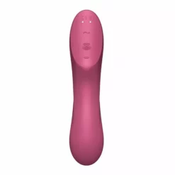 Satisfyer Curvy Trinity 3 Luchtdruk Vibrator - Rood -Clitoris Vibrators Verkoop satisfyer trinity 3 luchtdruk vibrator rood bovenkant