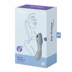 Satisfyer Curvy Trinity 3 Luchtdruk Vibrator - Grijs 15 Satisfyer Curvy Trinity 3 Luchtdruk Vibrator - Grijs -Clitoris Vibrators Verkoop satisfyer trinity 3 luchtdruk vibrator verpakt