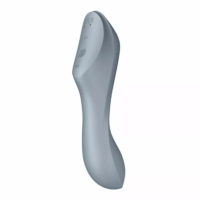 Satisfyer Curvy Trinity 3 Luchtdruk Vibrator - Grijs 8 Satisfyer Curvy Trinity 3 Luchtdruk Vibrator - Grijs - Afbeelding 6