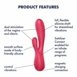 Satisfyer Vibrator Monoflex - Rood 9 Satisfyer Vibrator Monoflex - Rood -Clitoris Vibrators Verkoop satisfyer vibrator monoflex rood specs