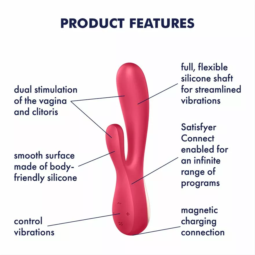 Satisfyer Vibrator Monoflex - Rood 5 Satisfyer Vibrator Monoflex - Rood - Afbeelding 3