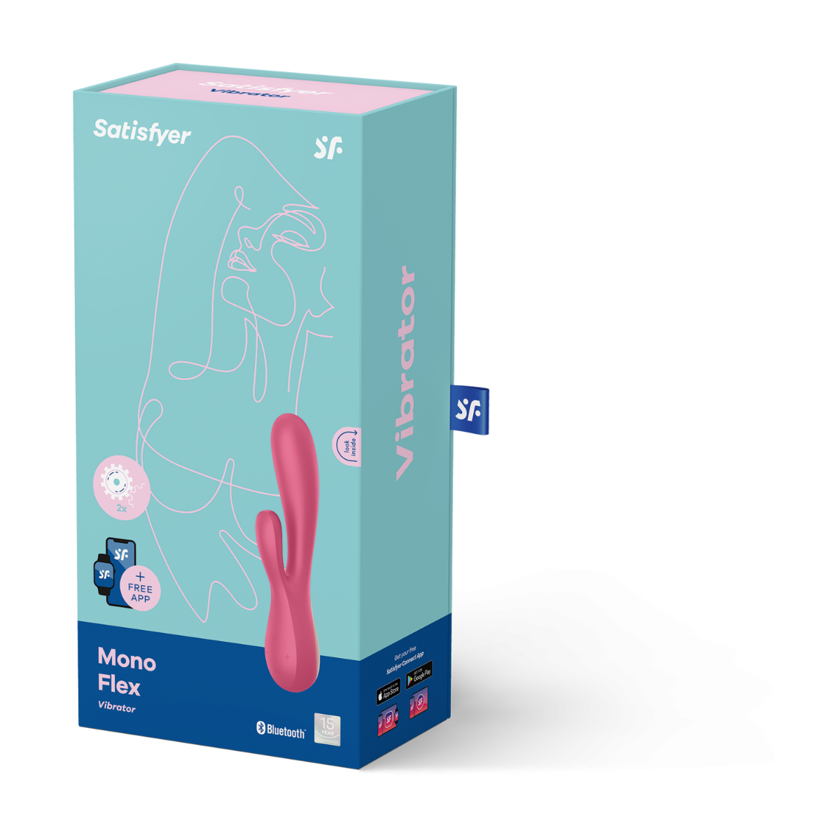 Satisfyer Vibrator Monoflex - Rood 7 Satisfyer Vibrator Monoflex - Rood - Afbeelding 5