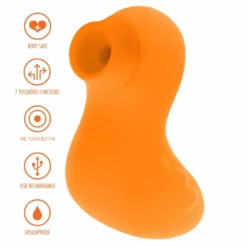 ToyJoy Luchtdruk Vibrator Sexy Sucking Duckface - Oranje -Clitoris Vibrators Verkoop sexy sucking duckface 5