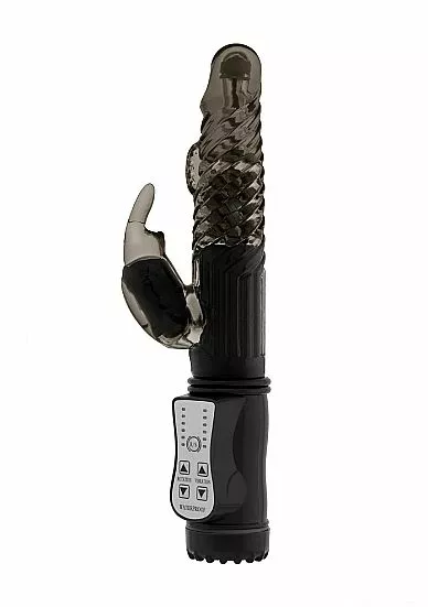 Shots Toys Zwarte Rabbit Vibrator - 22 Cm 3 Shots Toys Zwarte Rabbit Vibrator - 22 Cm