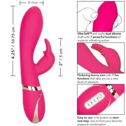 California Exotic Siliconen Rabbit Vibrator Ultra-Soft - Roze -Clitoris Vibrators Verkoop siliconen rabbit vibrator ultra soft roze afm scaled