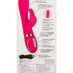 California Exotic Siliconen Rabbit Vibrator Ultra-Soft - Roze -Clitoris Vibrators Verkoop siliconen rabbit vibrator ultra soft roze verp ak scaled