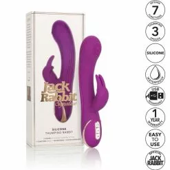 California Exotic Siliconen Vibrator Thumping Rabbit - Paars -Clitoris Vibrators Verkoop siliconen vibrator thumping rabbit paars km