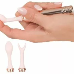 You2Toys Stimulator Met 3 Opzetstukken - Roze 16 You2Toys Stimulator Met 3 Opzetstukken - Roze -Clitoris Vibrators Verkoop stimulator met 3 opzetstukken roze hand