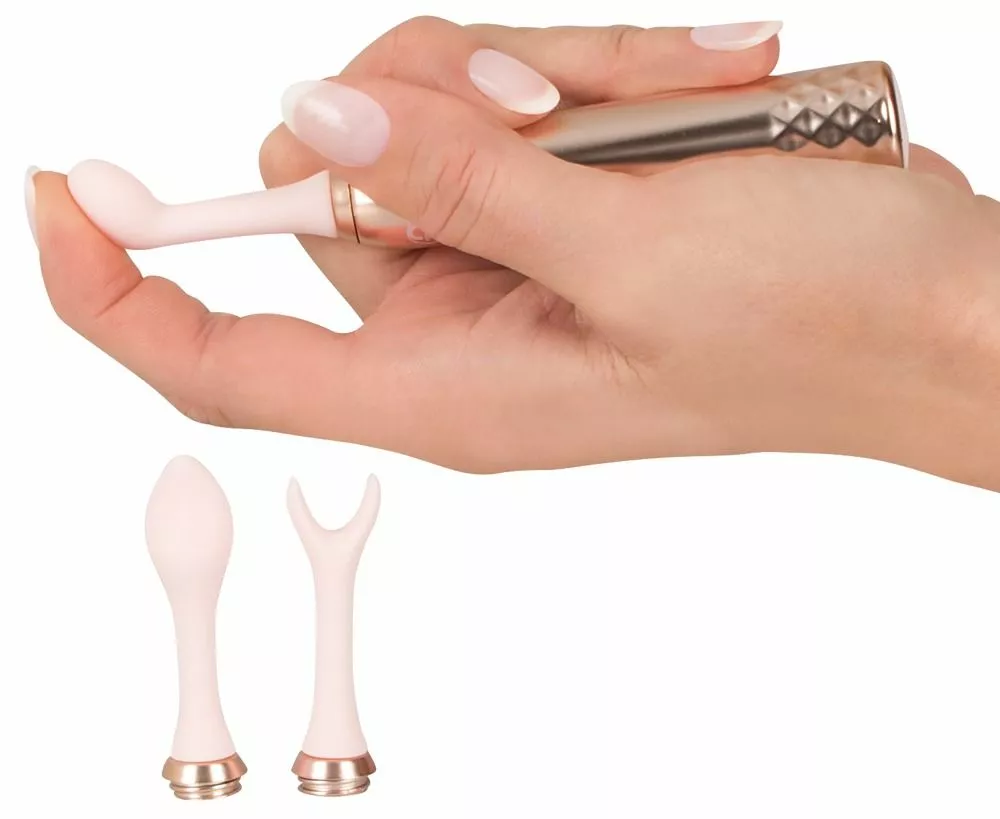 You2Toys Stimulator Met 3 Opzetstukken - Roze 6 You2Toys Stimulator Met 3 Opzetstukken - Roze - Afbeelding 4