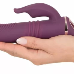 Stotende Rabbit Vibrator Javida - Paars -Clitoris Vibrators Verkoop stotende rabbit vibrator javida paars hand