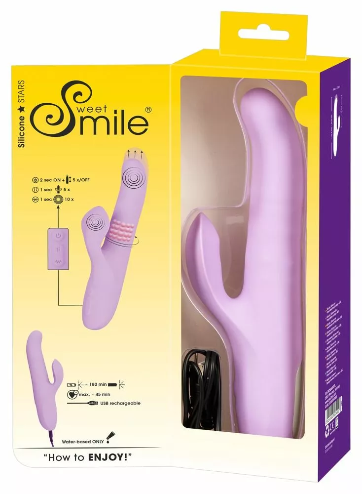 Sweet Smile Stotende Vibrator Pearl - Paars 4 Sweet Smile Stotende Vibrator Pearl - Paars - Afbeelding 2