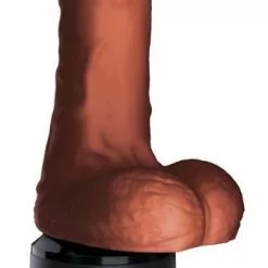 King Cock Stotende Realistische Dildo Met Balzak - Bruin