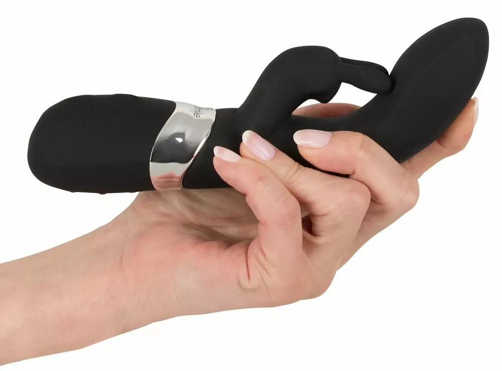 Sweet Smile Blacky Rabbit Vibrator - Zwart 8 Sweet Smile Blacky Rabbit Vibrator - Zwart - Afbeelding 6