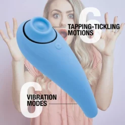 FeelzToys Tapping En Tickling Vibrator - Blauw -Clitoris Vibrators Verkoop tapping en tickling vibrator blauw 5