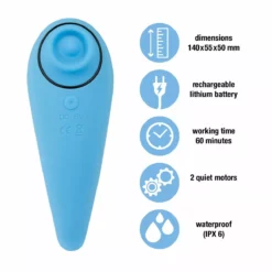 FeelzToys Tapping En Tickling Vibrator - Blauw -Clitoris Vibrators Verkoop tapping en tickling vibrator blauw 6