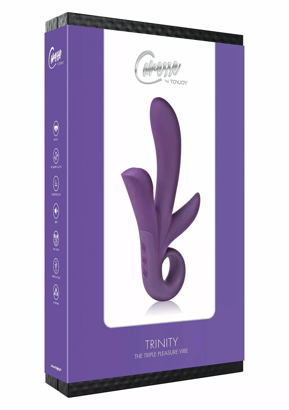 ToyJoy Trinity Vibrator - Paars 3 ToyJoy Trinity Vibrator - Paars - Afbeelding 2