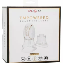 California Exotic Vagina Pomp Smart Pleasure Queen - Wit -Clitoris Vibrators Verkoop vagina pomp smart pleasure queen wit verpakt