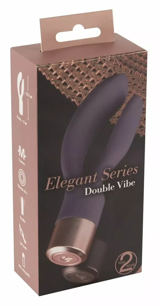 You2Toys Vibrator Elegant Rabbit - Paars 5 You2Toys Vibrator Elegant Rabbit - Paars - Afbeelding 3
