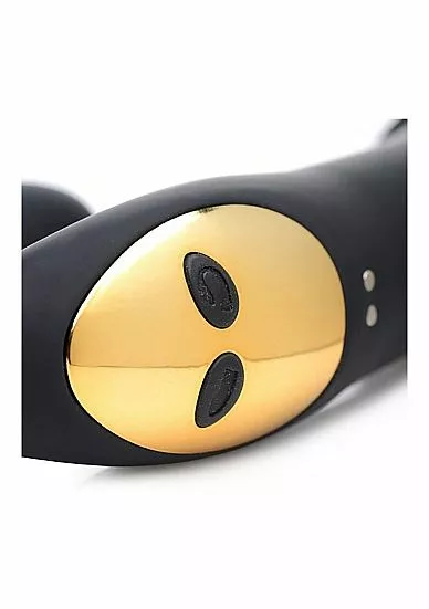 XR Brands Vibrator Met Clit Stimulator Pleasure - Zwart 4 XR Brands Vibrator Met Clit Stimulator Pleasure - Zwart - Afbeelding 2