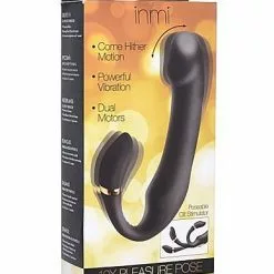 XR Brands Vibrator Met Clit Stimulator Pleasure - Zwart 11 XR Brands Vibrator Met Clit Stimulator Pleasure - Zwart -Clitoris Vibrators Verkoop vibrator met clit stimulator pleasure zwart verpakt