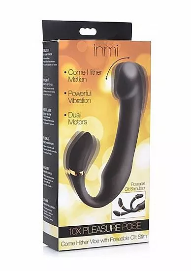XR Brands Vibrator Met Clit Stimulator Pleasure - Zwart 7 XR Brands Vibrator Met Clit Stimulator Pleasure - Zwart - Afbeelding 5