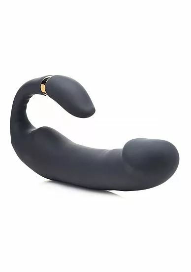 XR Brands Vibrator Met Clit Stimulator Pleasure - Zwart 3 XR Brands Vibrator Met Clit Stimulator Pleasure - Zwart
