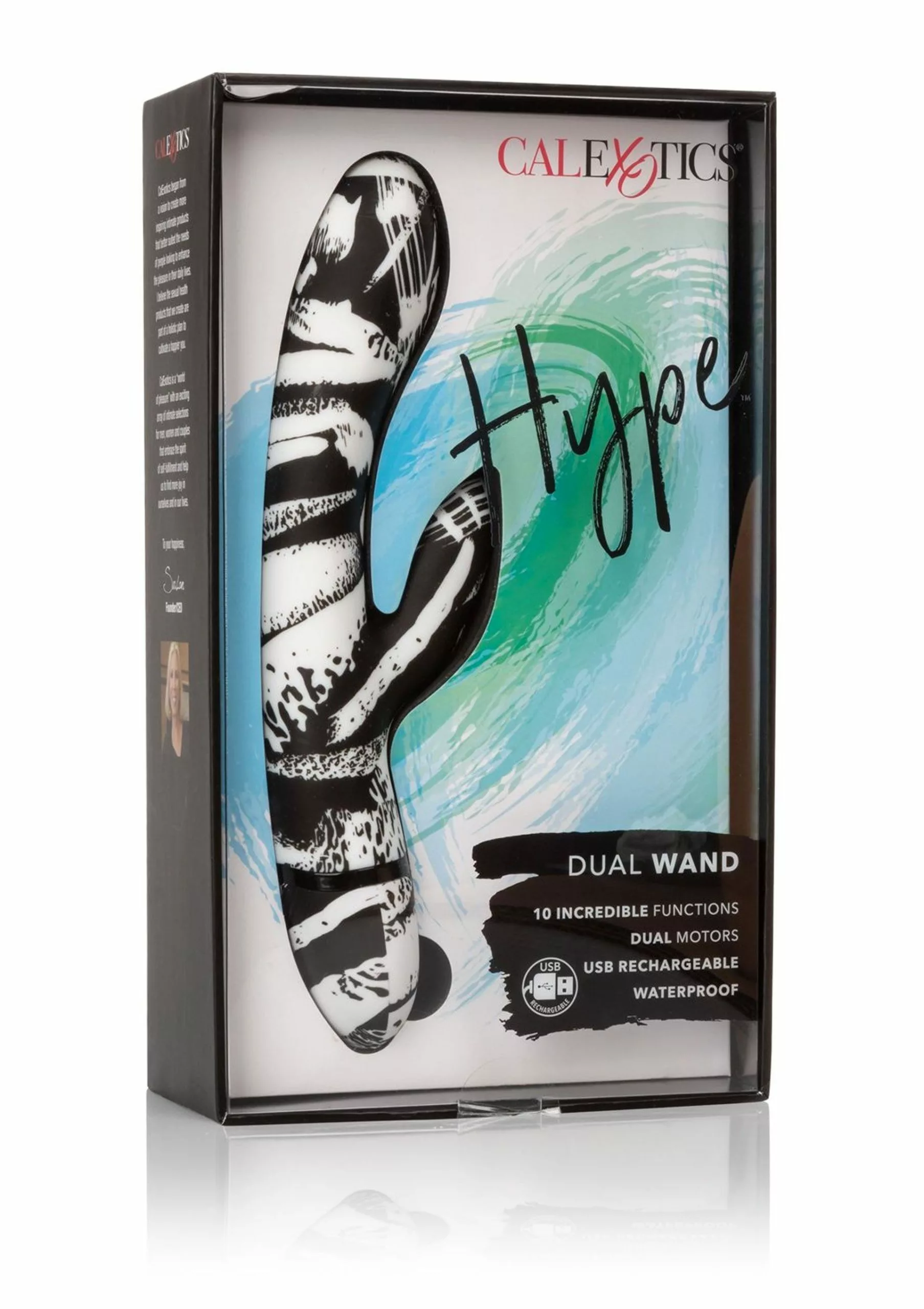 California Exotic Vibrator Met Clitoris Stimulator Hype Dual Wand 9 California Exotic Vibrator Met Clitoris Stimulator Hype Dual Wand - Afbeelding 7