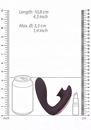 Shots Irresistible Vibrator Met Zuigfunctie Desirable - Paars 5 Shots Irresistible Vibrator Met Zuigfunctie Desirable - Paars - Afbeelding 3