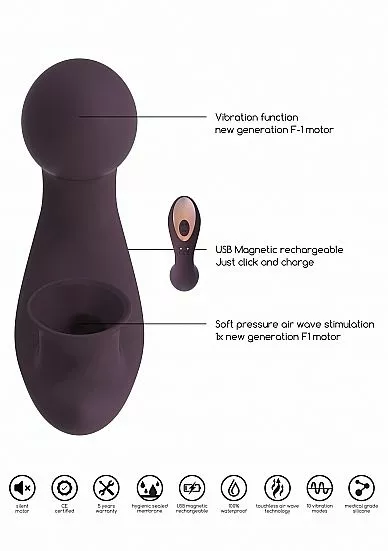 Shots Irresistible Vibrator Met Zuigfunctie Desirable - Paars 15 Shots Irresistible Vibrator Met Zuigfunctie Desirable - Paars - Afbeelding 13