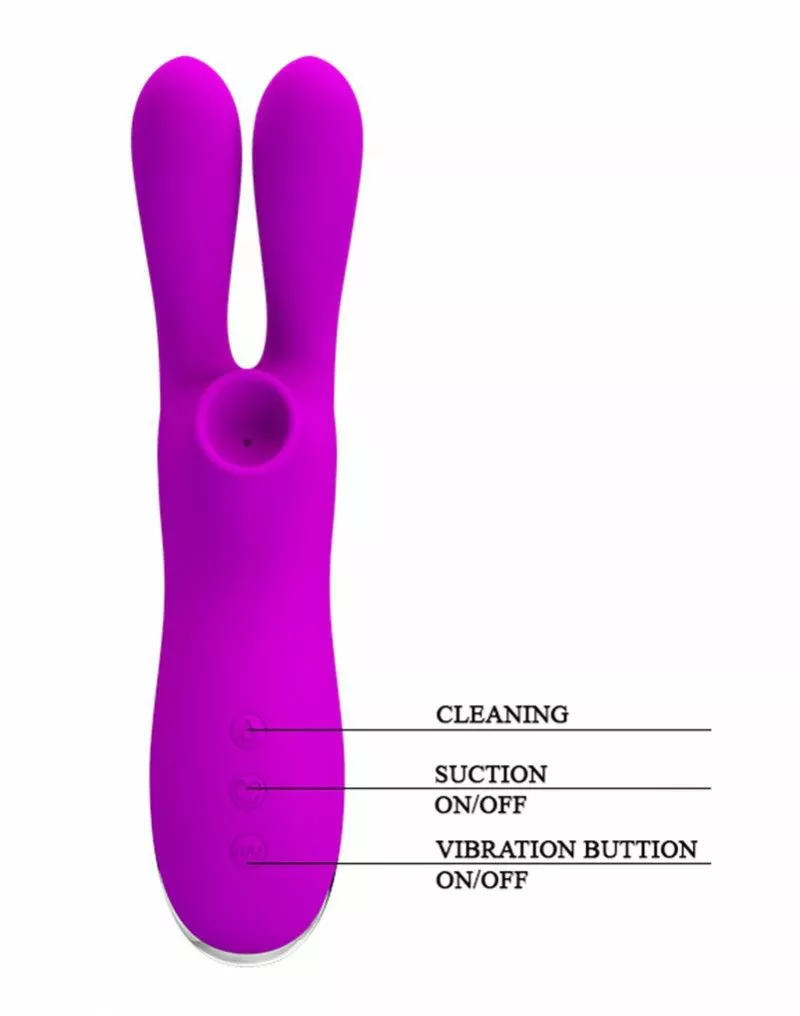 Vibrator Met Zuigfunctie Pretty Love Ralap - Roze 12 Vibrator Met Zuigfunctie Pretty Love Ralap - Roze - Afbeelding 10