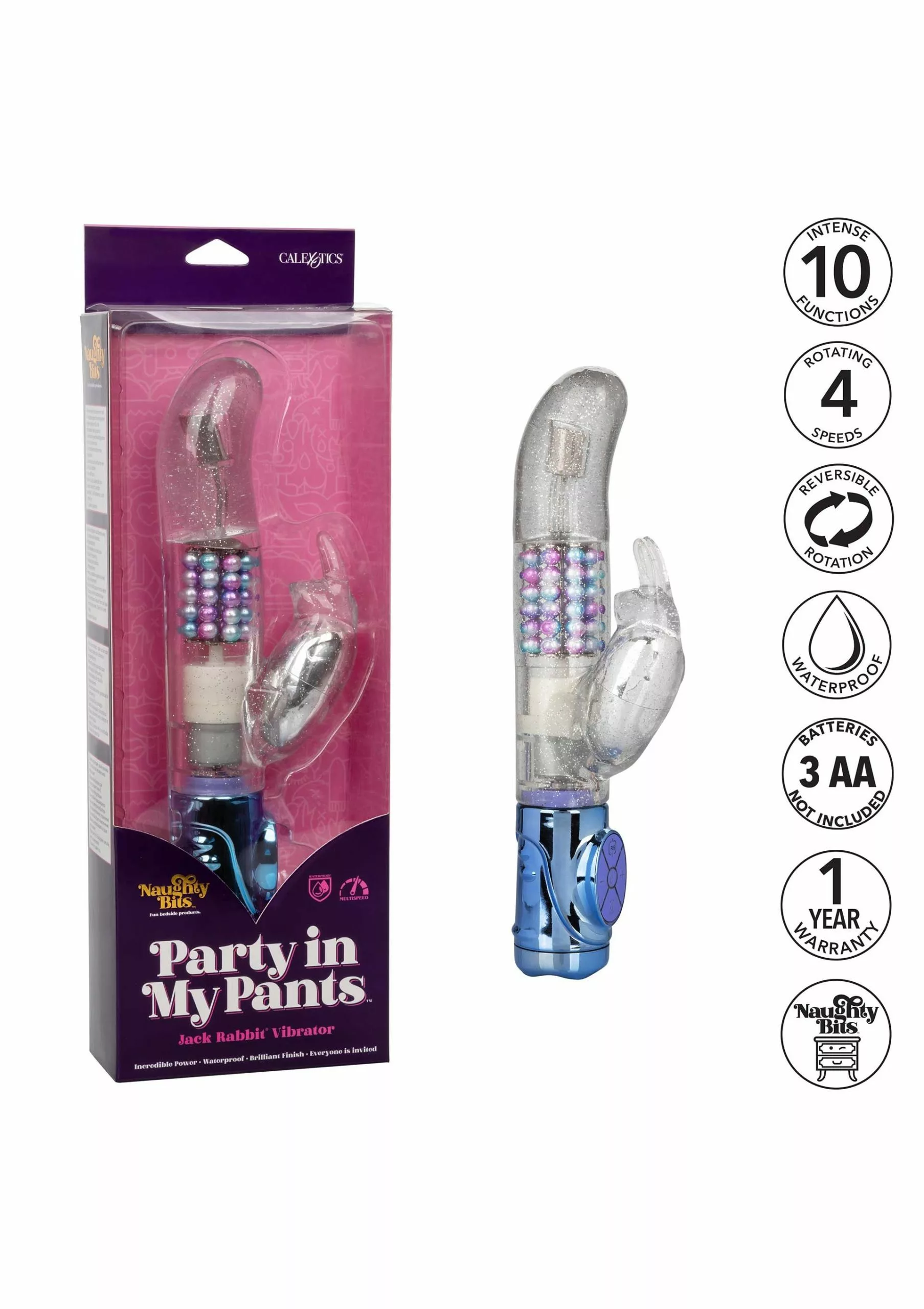 California Exotic Vibrator Party In My Pants - Disco 6 California Exotic Vibrator Party In My Pants - Disco - Afbeelding 4