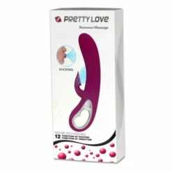 Pretty Love Vibrator Met Zuigfunctie - Paars -Clitoris Vibrators Verkoop vibrator met zuigfunctie paars verpakt