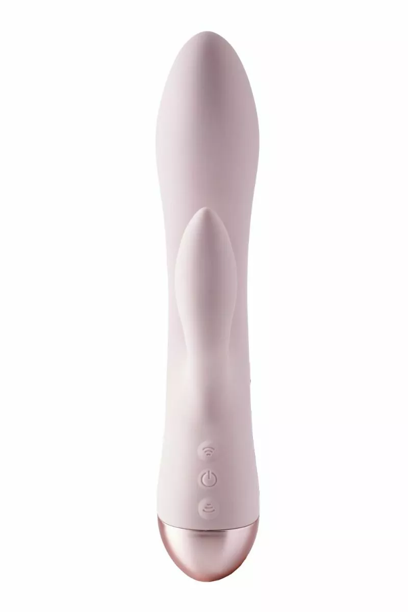 Dreamtoys Rabbit Vibrator Vivre Duo Vibe Coco - Lichtroze 4 Dreamtoys Rabbit Vibrator Vivre Duo Vibe Coco - Lichtroze - Afbeelding 2