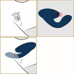 Womanizer Duo - Blauw -Clitoris Vibrators Verkoop womanizer duo blauw tekening 2