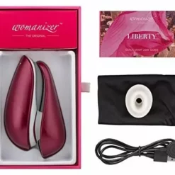 Womanizer Liberty - Red Wine -Clitoris Vibrators Verkoop womanizer liberty red wine inhoud verpakking