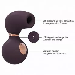 Shots Irresistible Irresistible Zuigende Vibrator Invincible - Paars -Clitoris Vibrators Verkoop zuigende vibrator invincible paars usb mag