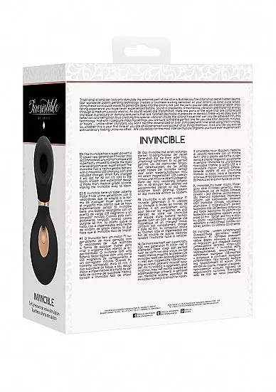 Shots Irresistible Irresistible Zuigende Vibrator Invincible - Zwart 7 Shots Irresistible Irresistible Zuigende Vibrator Invincible - Zwart - Afbeelding 5