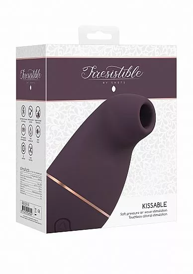 Shots Irresistible Irresistible - Zuigende Vibrator Kissable - Paars 10 Shots Irresistible Irresistible - Zuigende Vibrator Kissable - Paars - Afbeelding 8